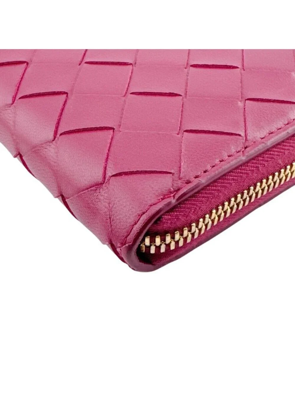 Bottega Veneta Round Zip Wallet Long Maxi Intrecht